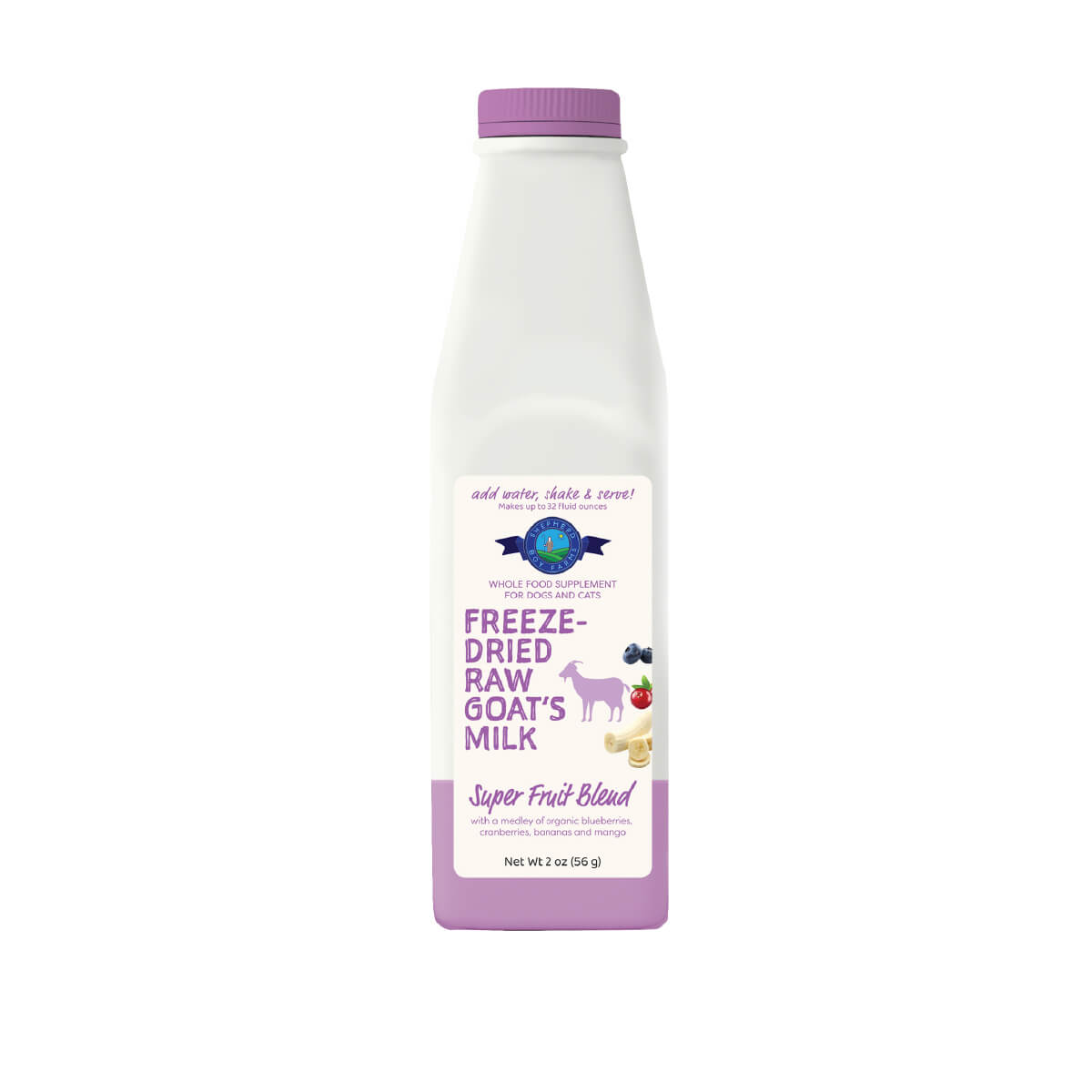 Shepherd Boy Farms Freeze-dried Raw Goat Milk | Fruit Blend