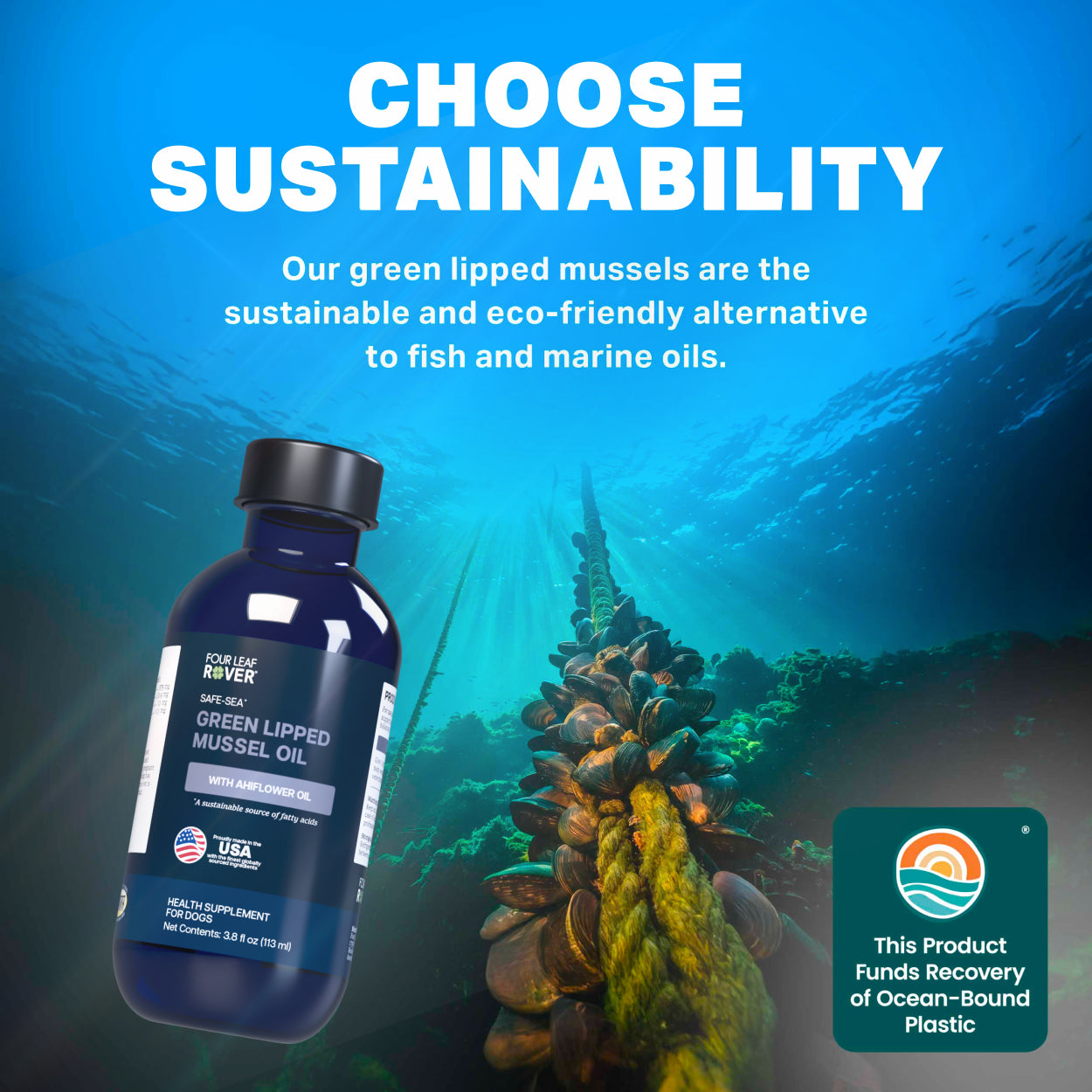 Four Leaf Rover Safe-Sea | Green Lipped Mussel Oil