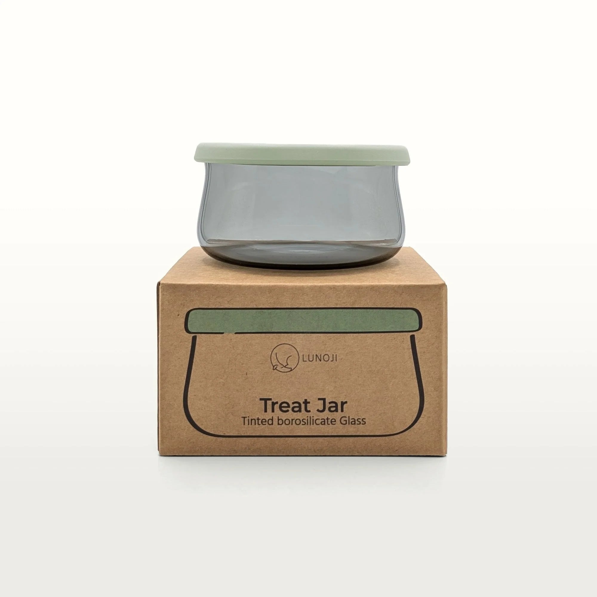 Lunoji Tinted Glass Treat Jar