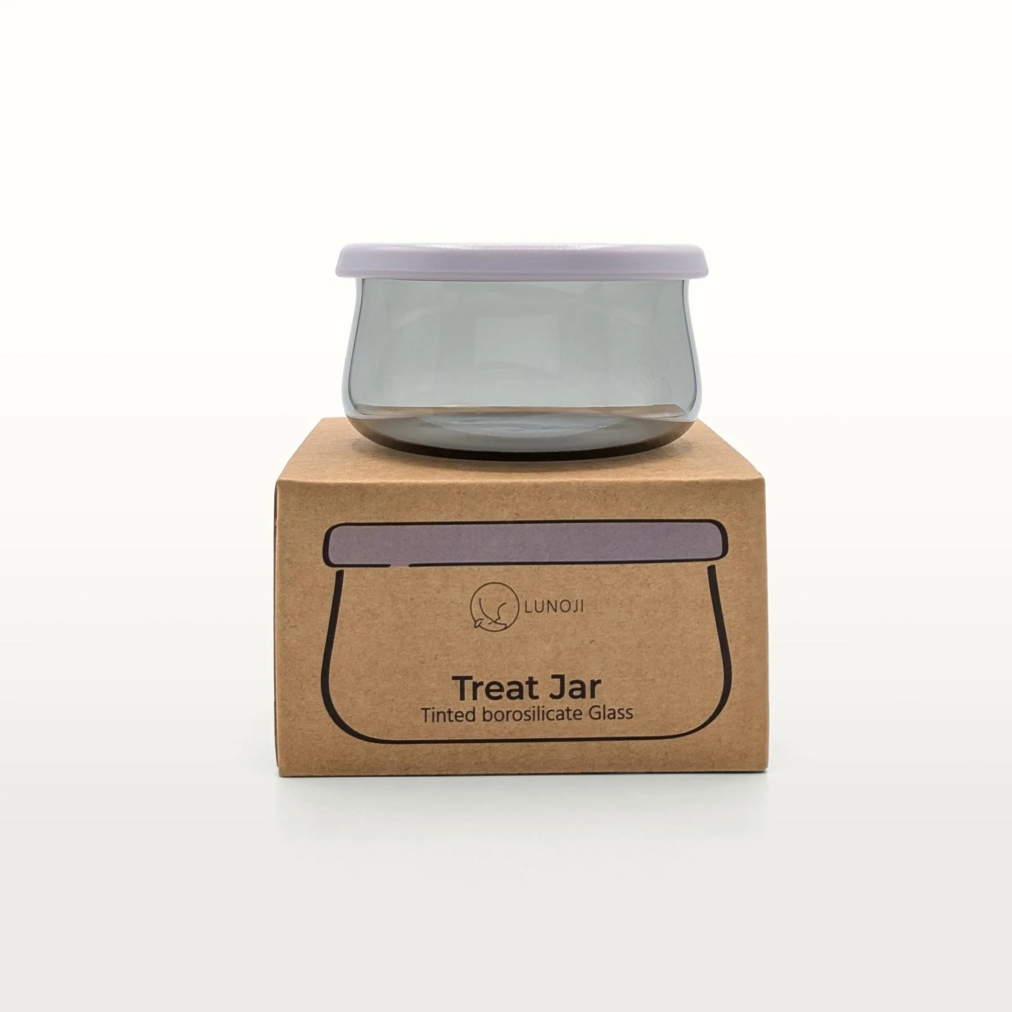 Lunoji Tinted Glass Treat Jar