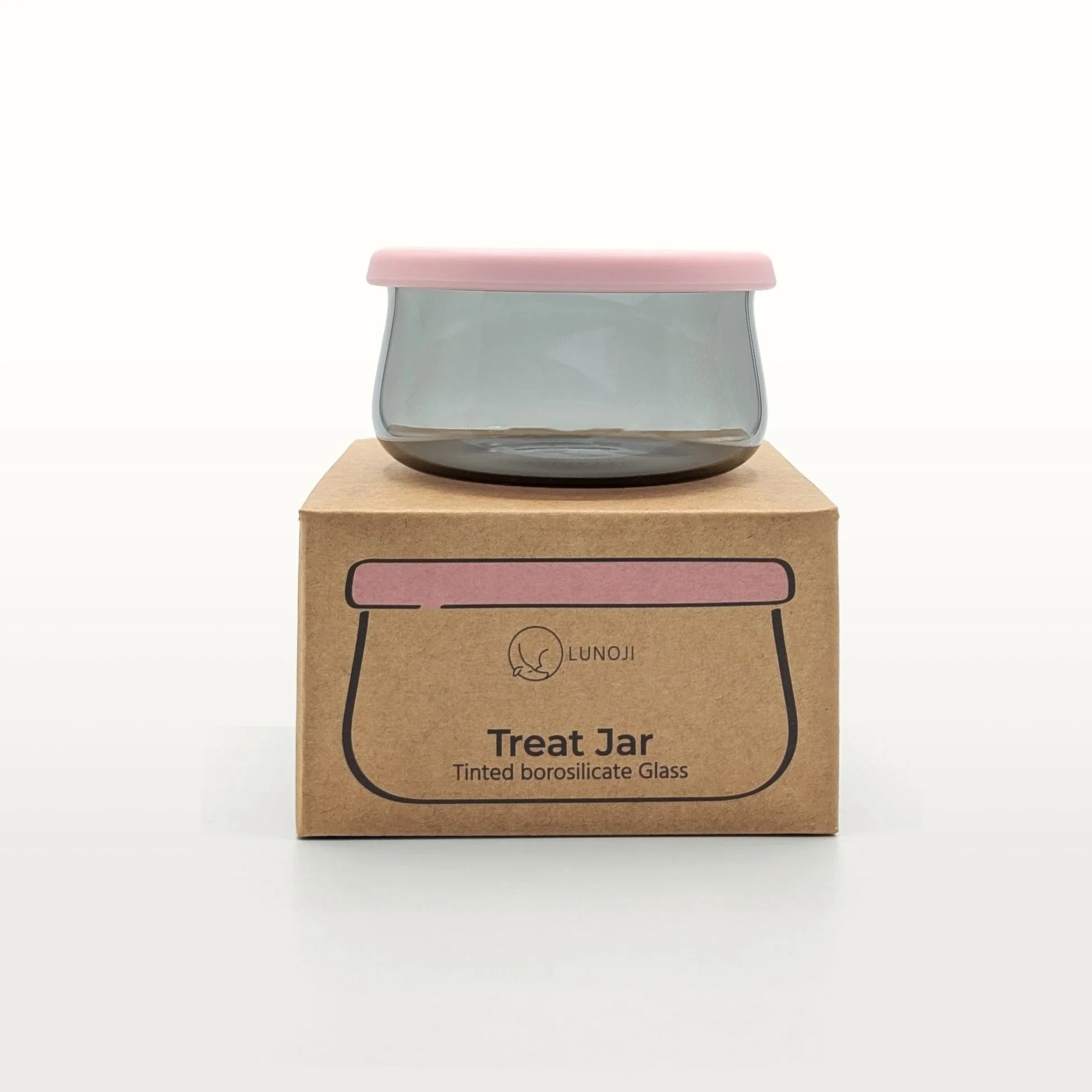 Lunoji Tinted Glass Treat Jar
