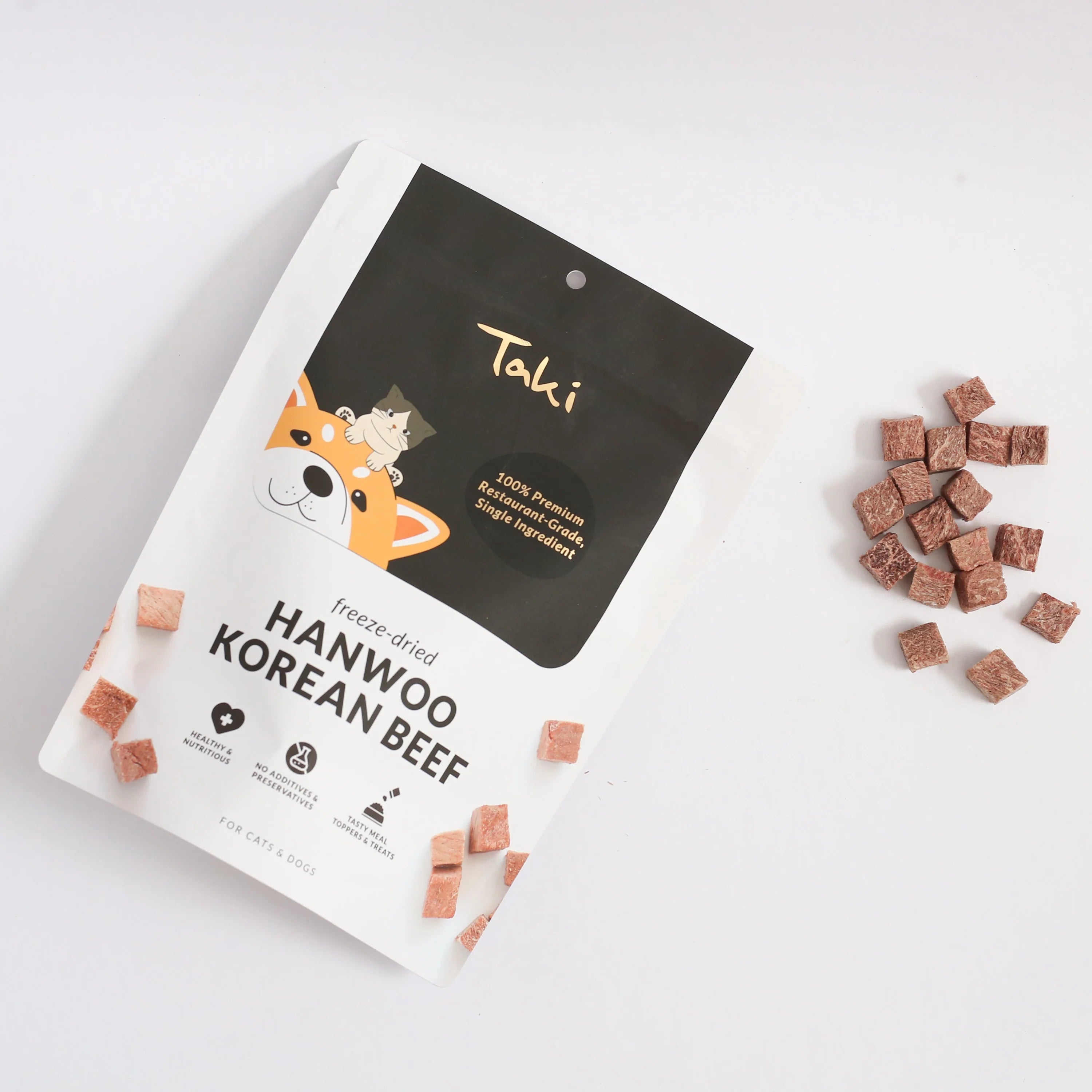 Taki Freeze-dried Hanwoo Korean Beef Treats (Value Pack)