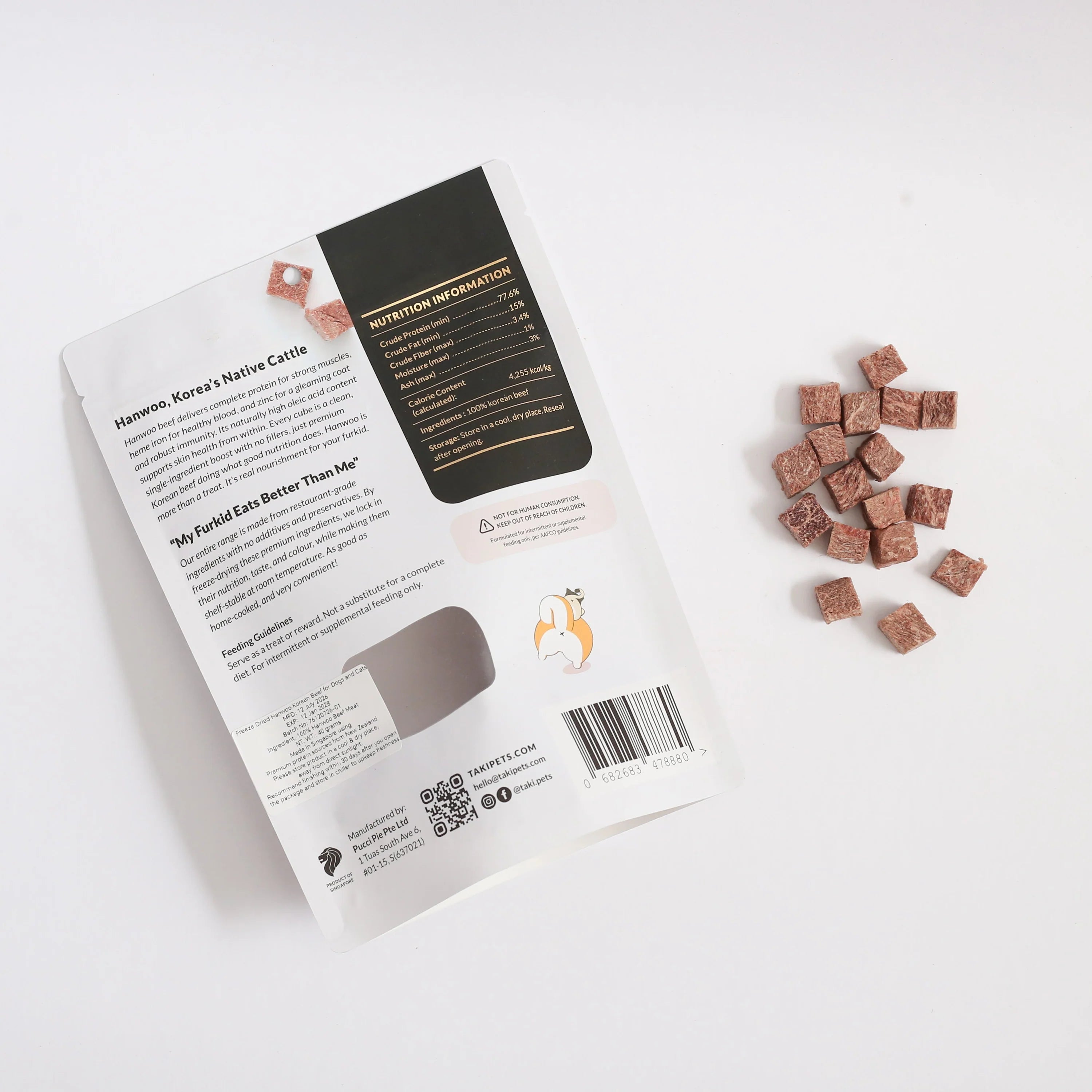 Taki Freeze-dried Hanwoo Korean Beef Treats (Value Pack)