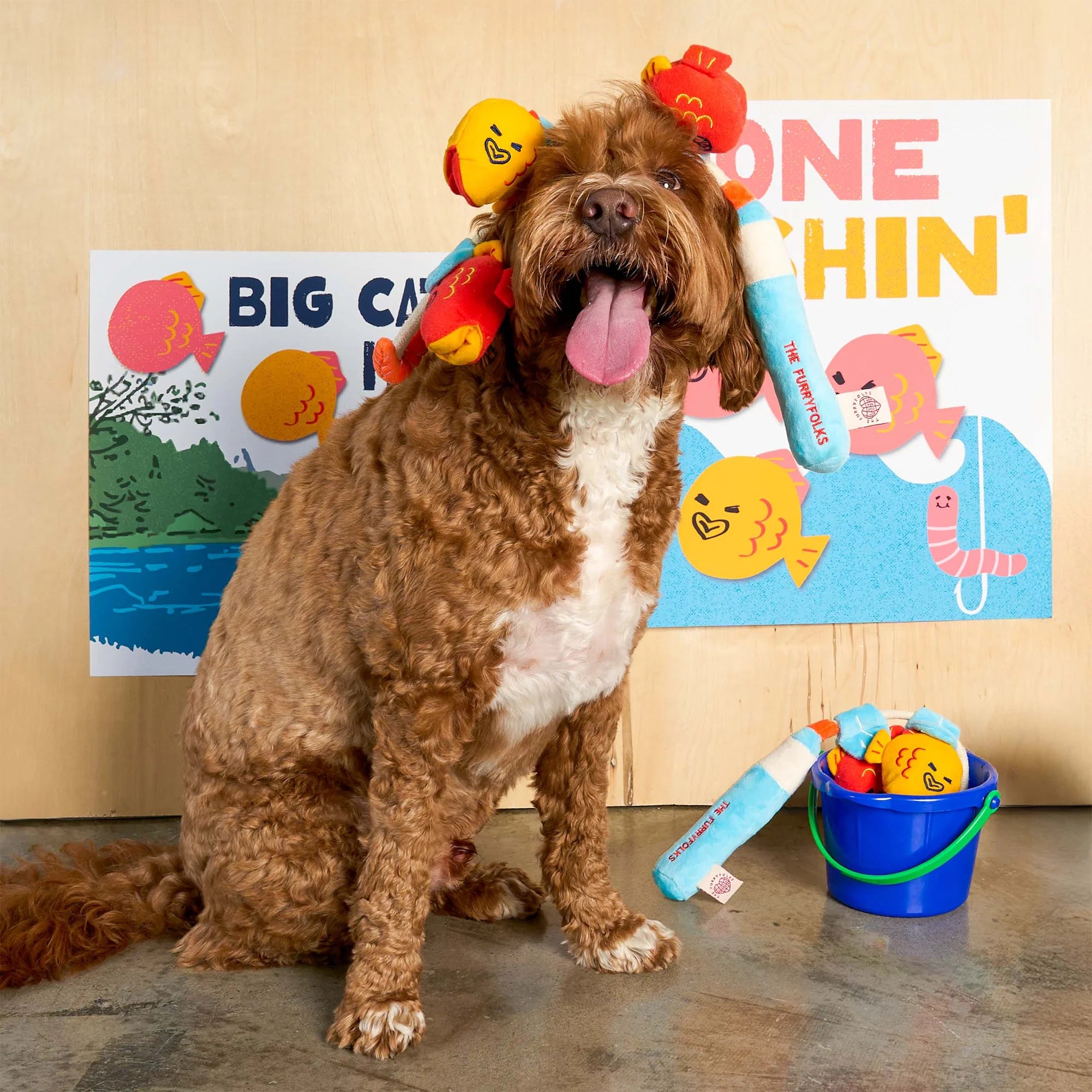 the furryfolks Fishing Nosework & Tug Toy