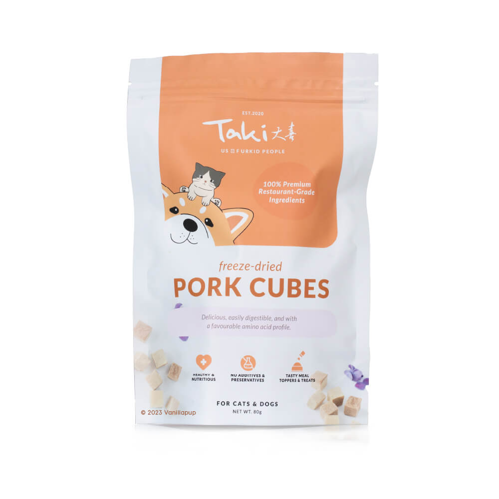 Taki Pets Freeze-dried Pork Cubes Treats (Value Pack)