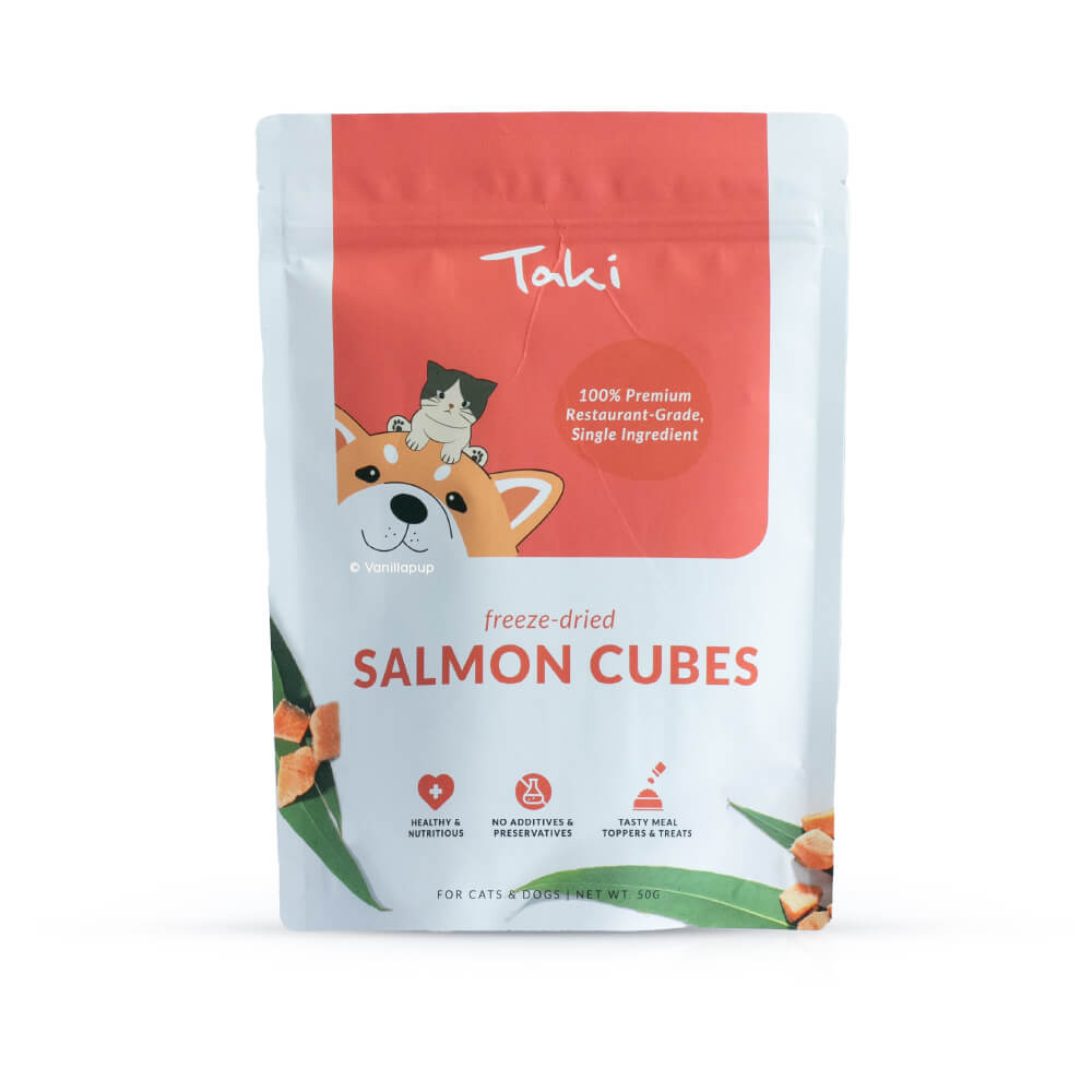 Taki Freeze-dried Salmon Cubes Treats (Value Pack)