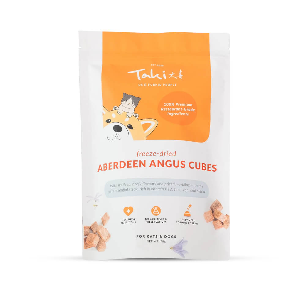 Taki Freeze-dried Aberdeen Angus Beef Cubes (Value Pack)