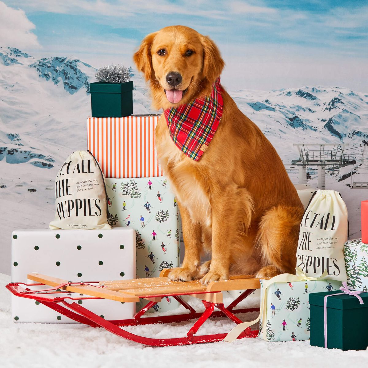 The Foggy Dog Tartan Plaid Flannel Bandana