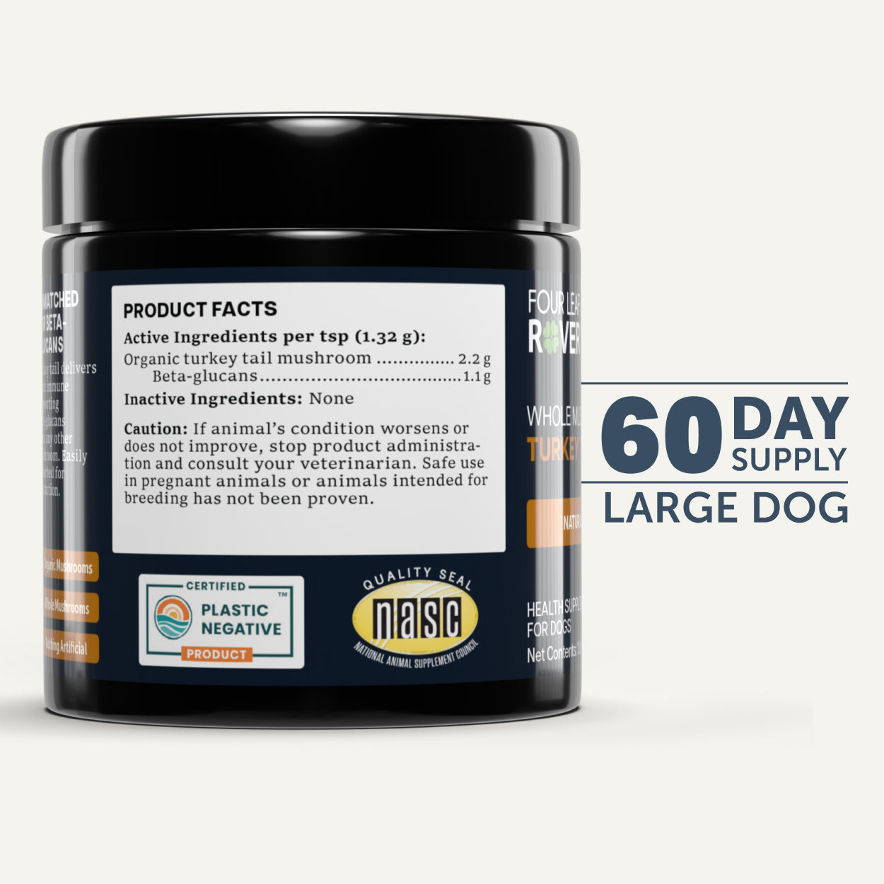 Four Leaf Rover Turkey Tail Mushroom Extract