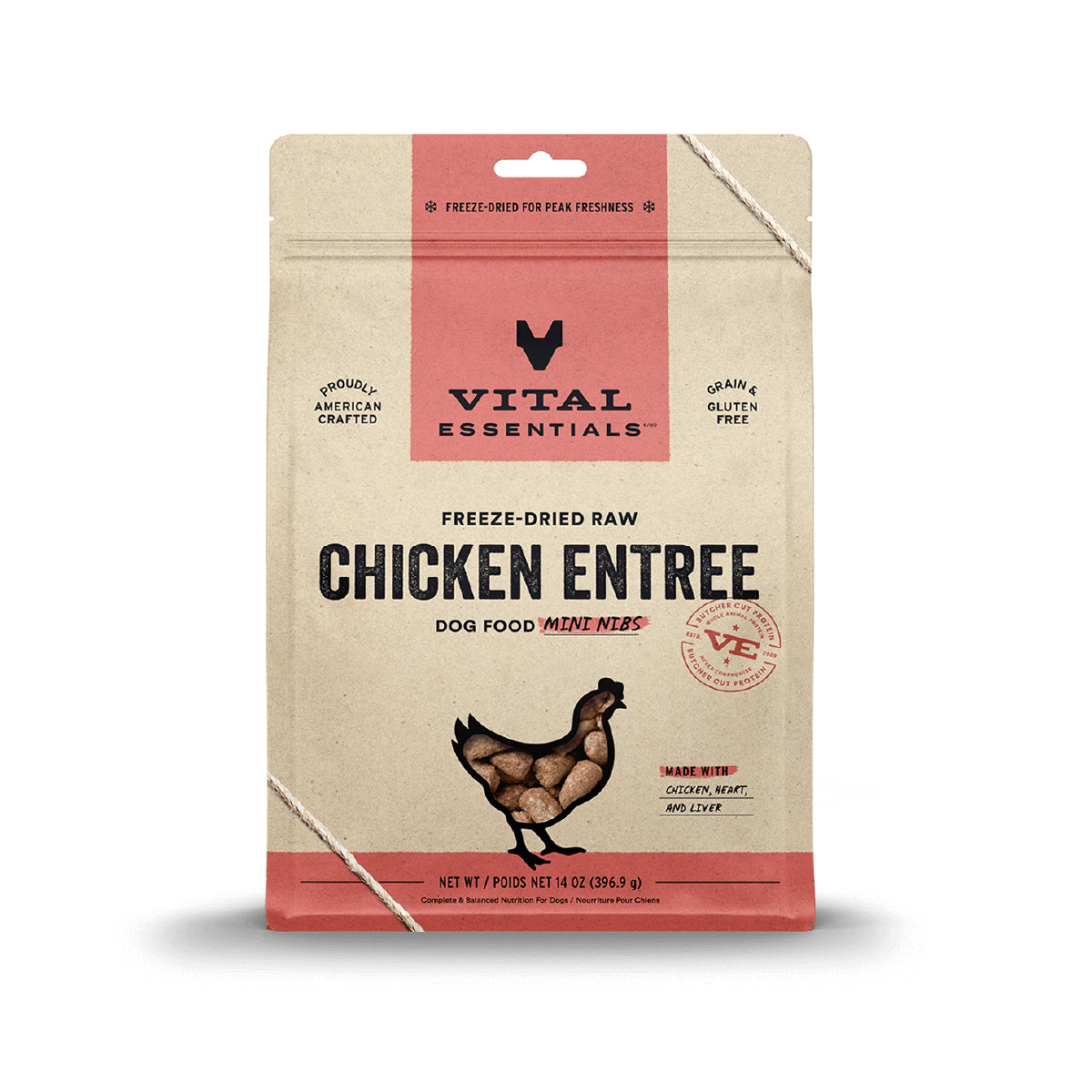 Vital Essentials® Freeze-Dried Mini Nibs Dog Food | Chicken