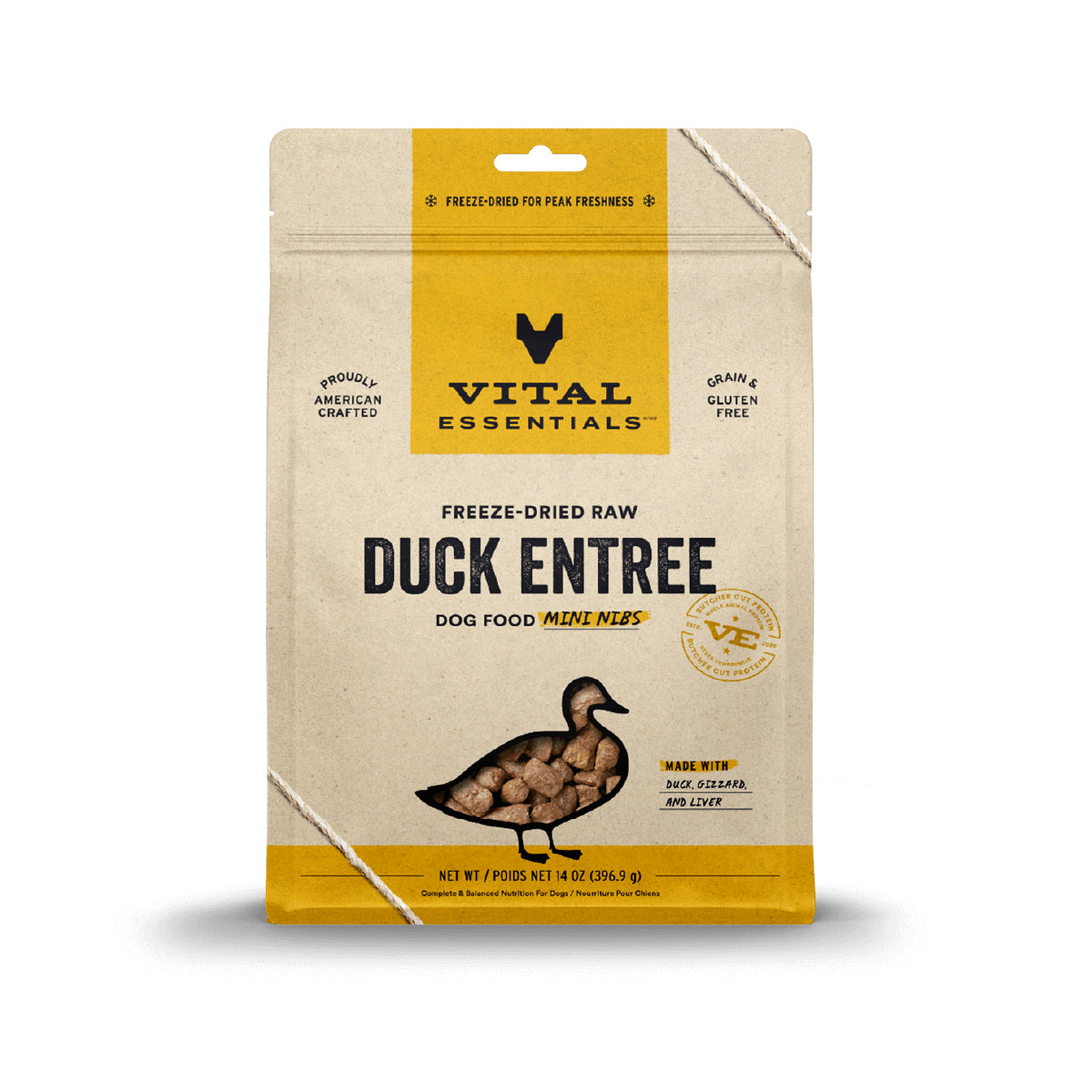 Vital Essentials® Freeze-Dried Mini Nibs Dog Food | Duck
