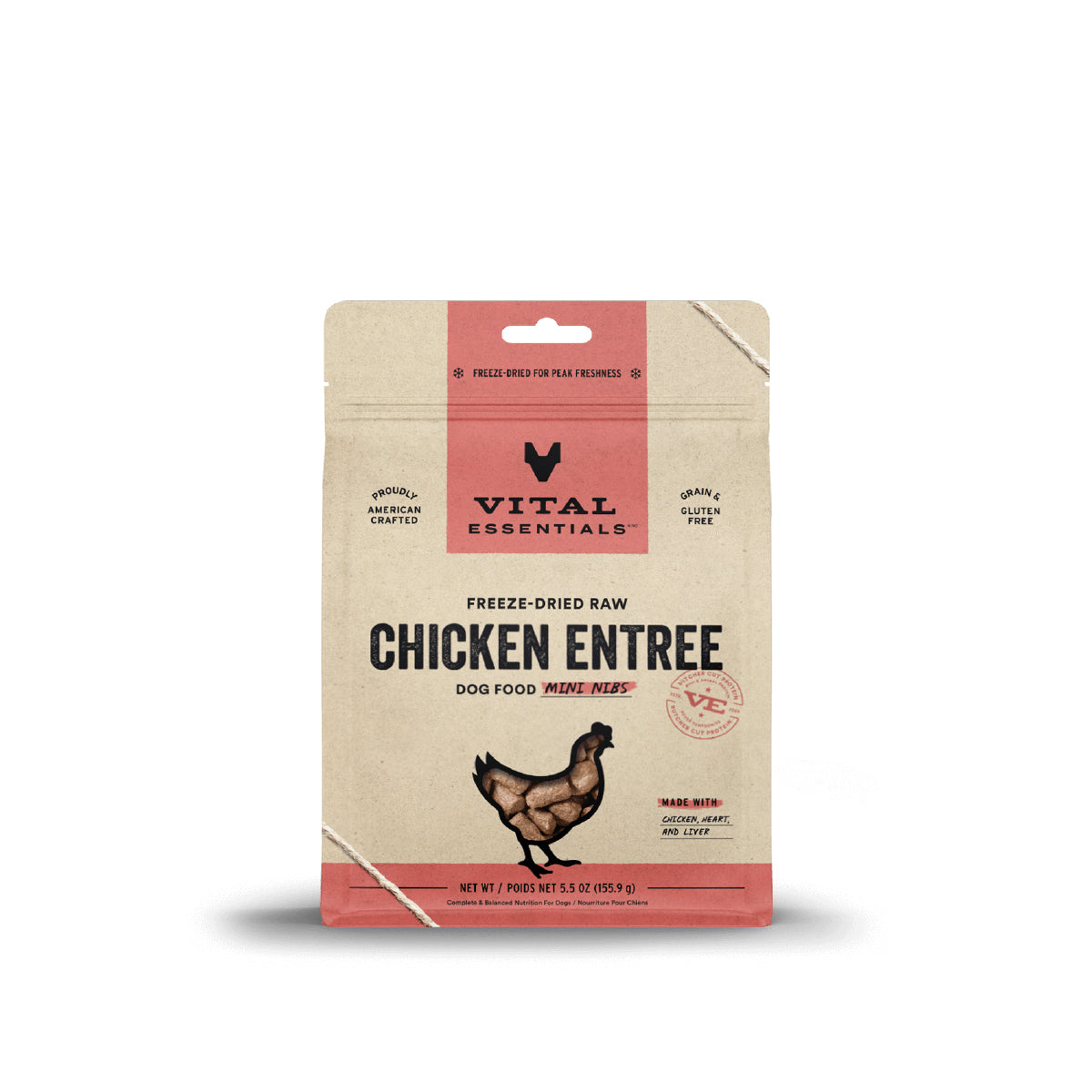 Vital Essentials® Freeze-Dried Mini Nibs Dog Food | Chicken