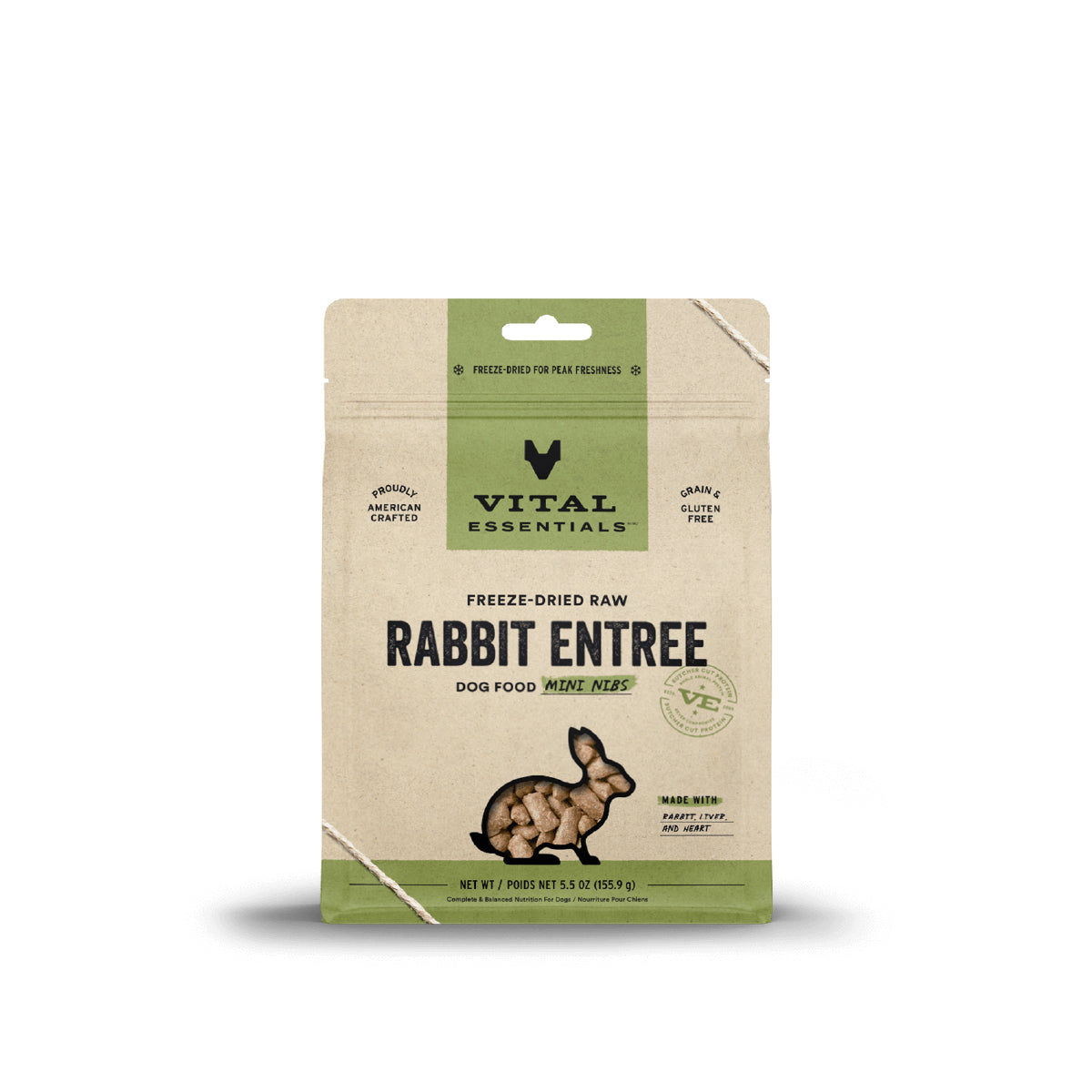 Vital Essentials® Freeze-Dried Mini Nibs Dog Food | Rabbit