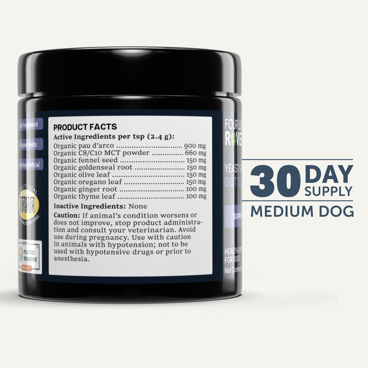 Four Leaf Rover Yeast Guard | Gentle Yeast Cleanse