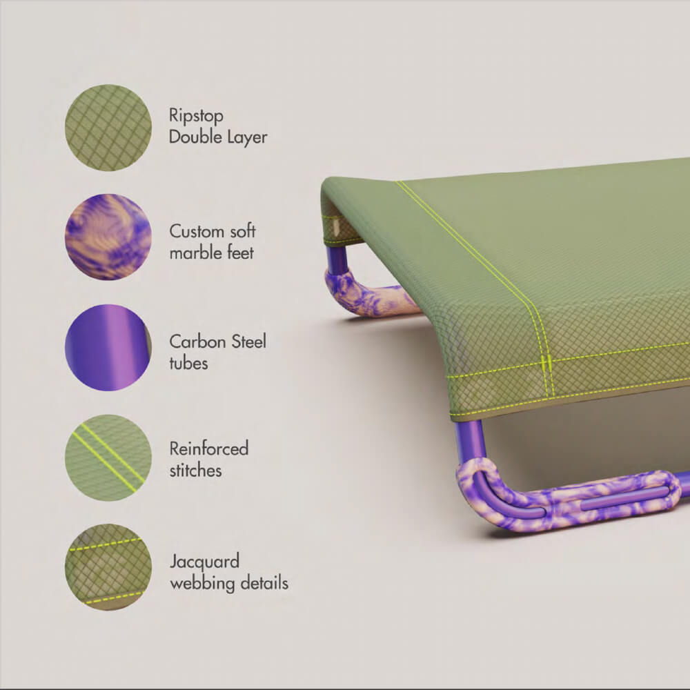 Zee.Dog Air.Bed | Green