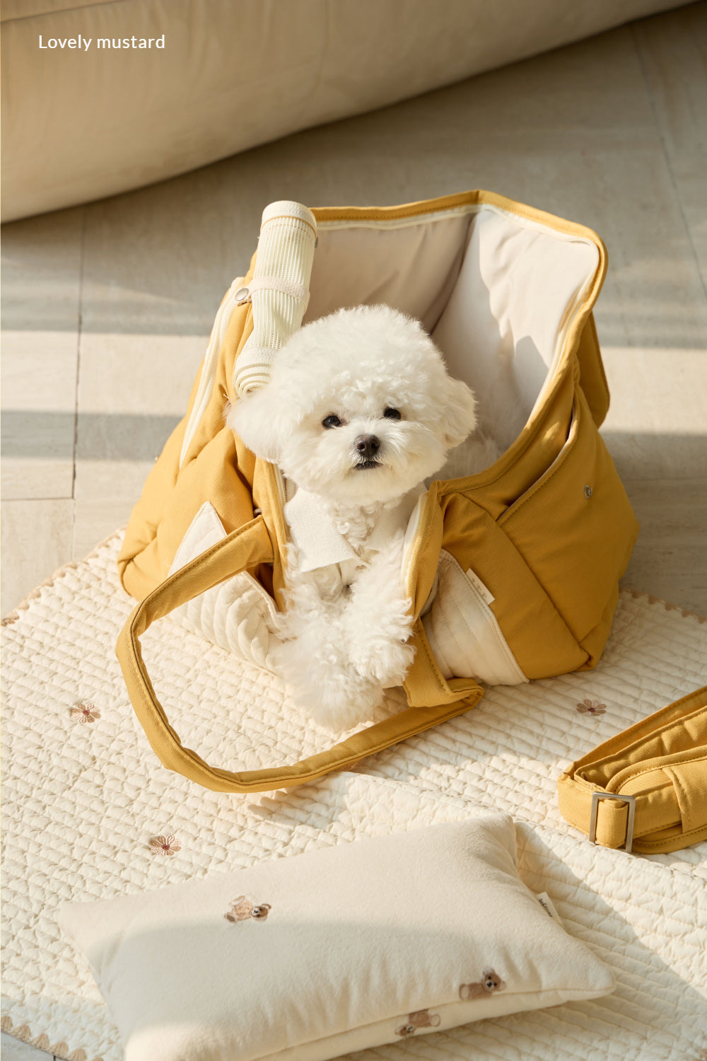 ba&ttang Quilted Pocket Pet Carrier