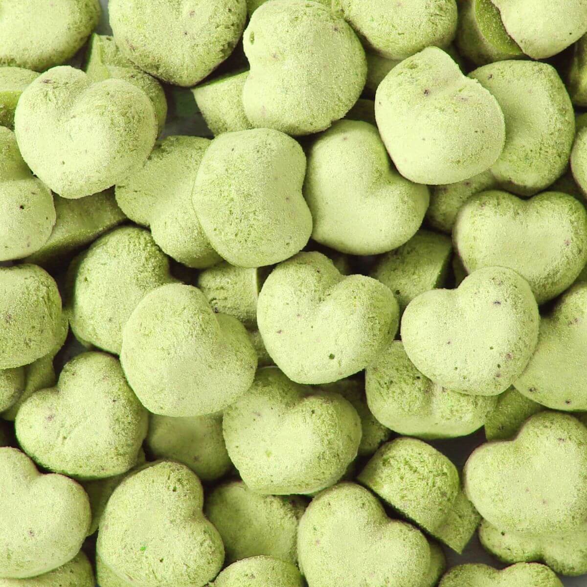 Arlo Kitchen Goat Milk Green Mussel Treats close up.