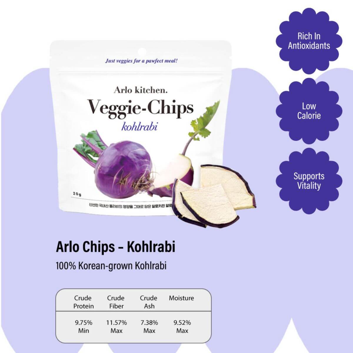 arlo kitchen kohlrabi nutritional analysis
