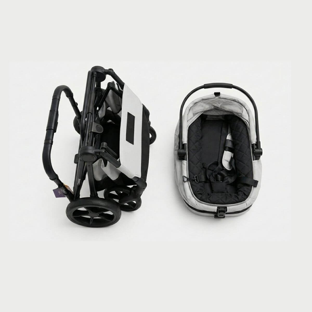 BERND Glam Pet Stroller folded against a white background.