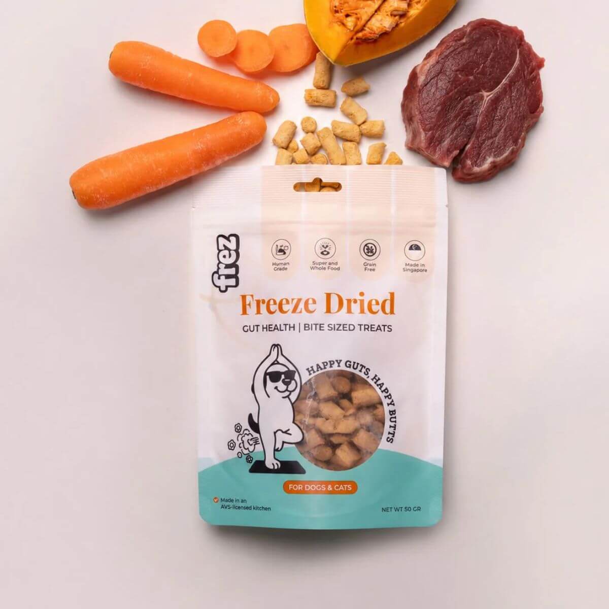 Frez Guts Health Freeze Dried Horse with Pumpkin & Carrot Treats