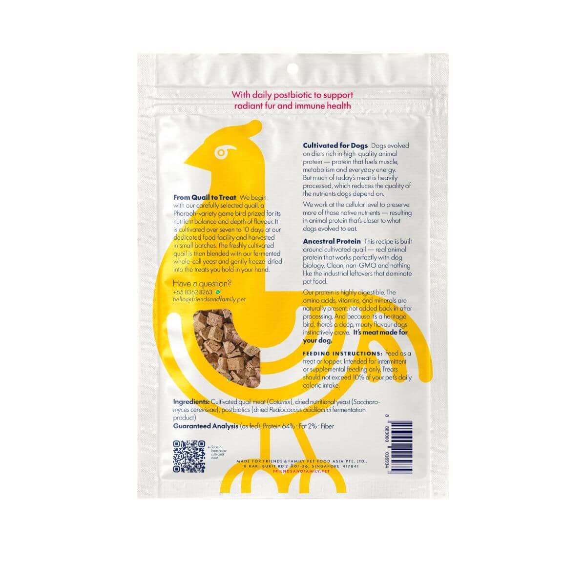 Friends & Family Cultivated Game Bird Skin & Coat Glowup against a white background.
