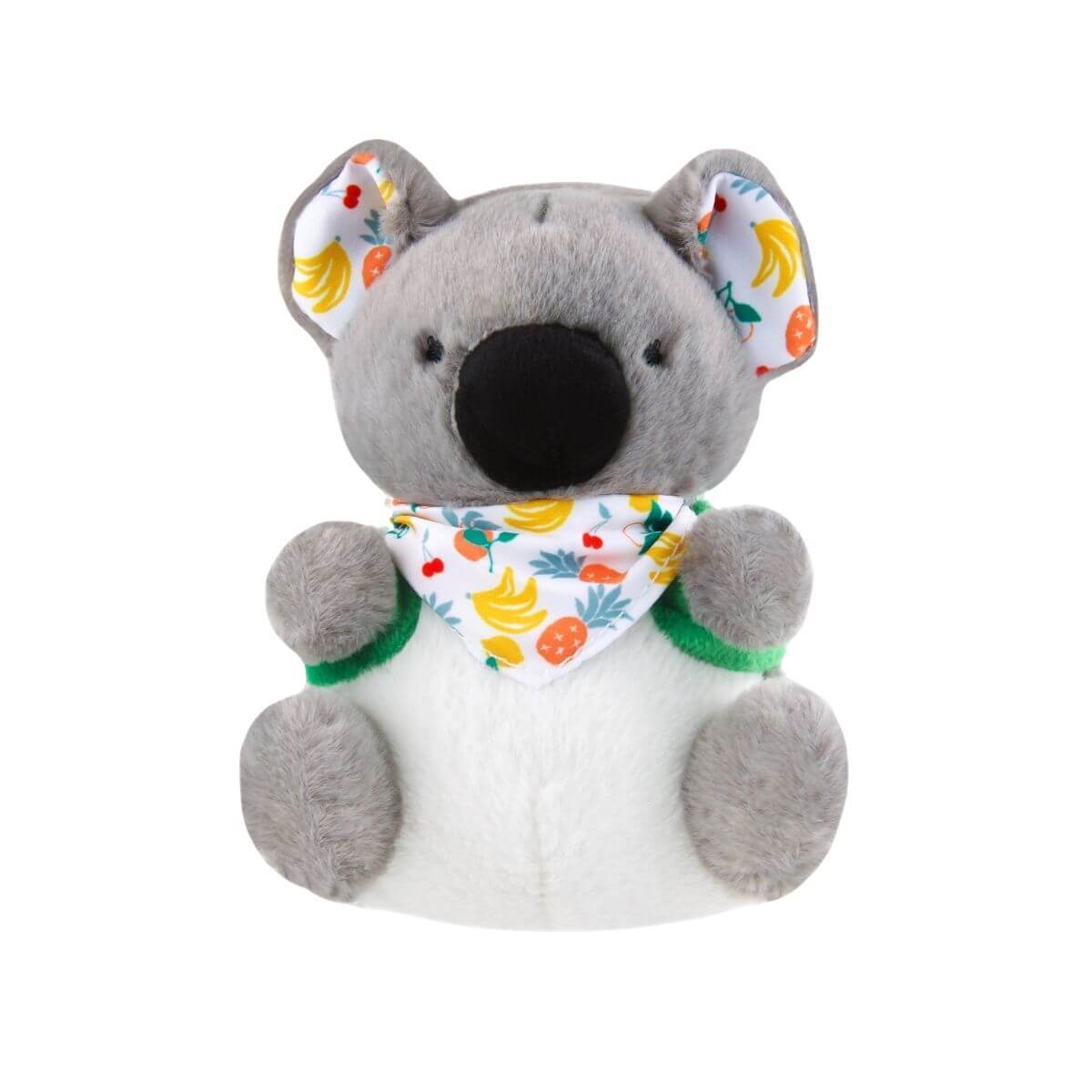 gigwi plush friendz koala with backpack against a white background.