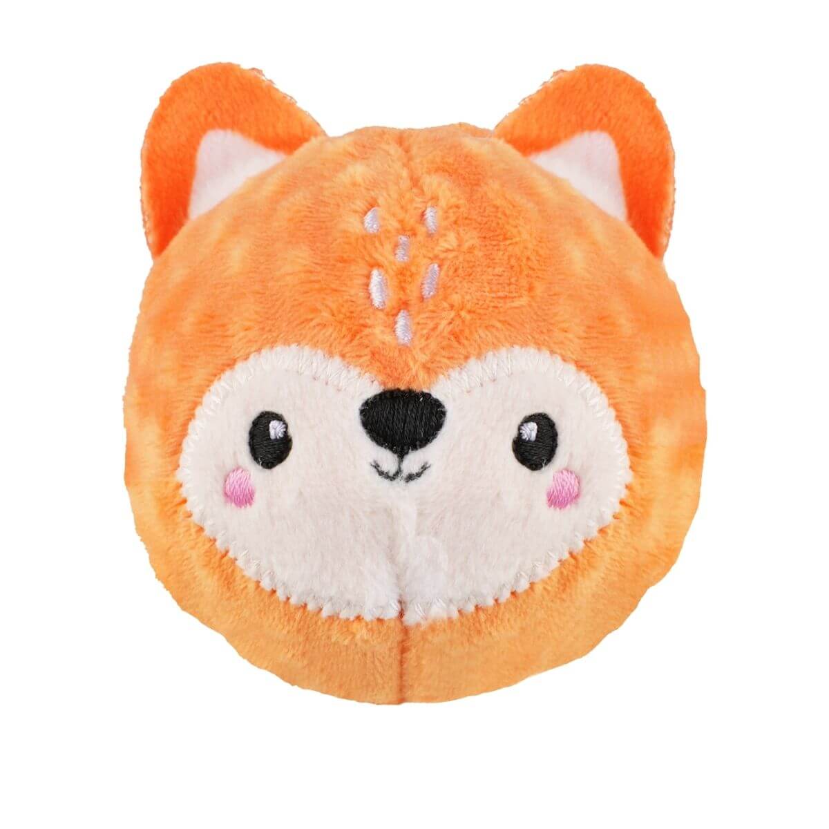 gigwi pop fox with spiky ball against a white background.