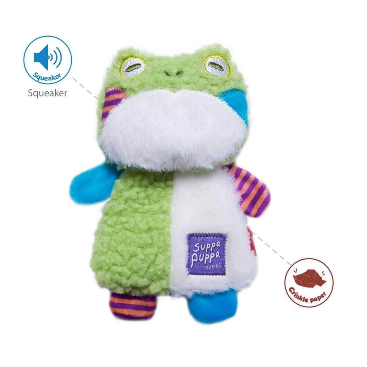 gigwi suppa puppa frog against a white background.