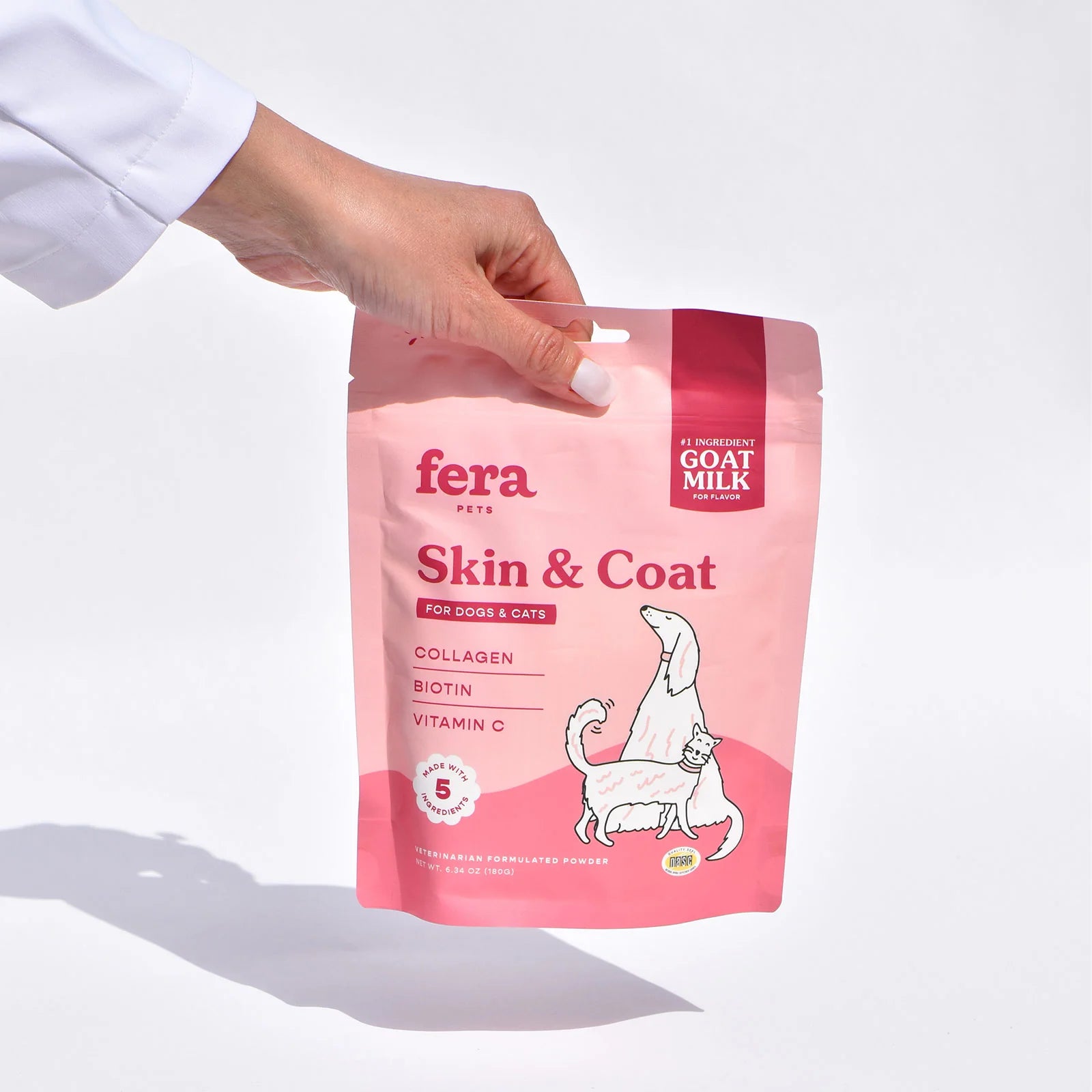 Fera Pets Skin & Coat Goat Milk Topper For Dogs & Cats