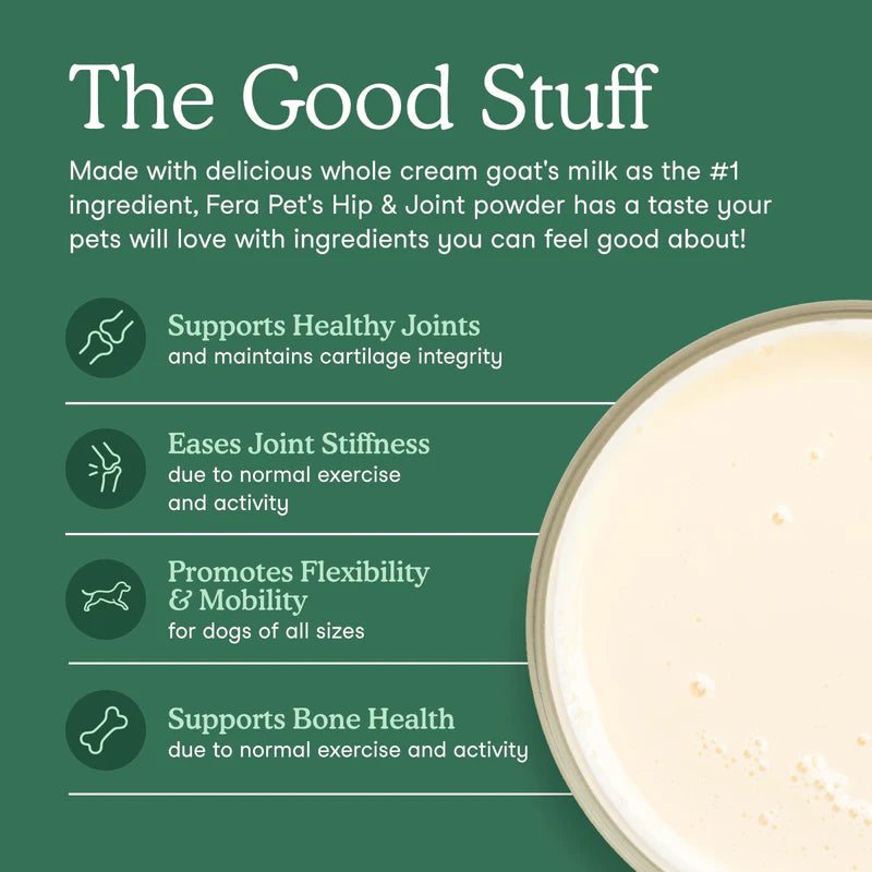 Fera Pets Hip & Joint Goat Milk Topper For Dogs & Cats