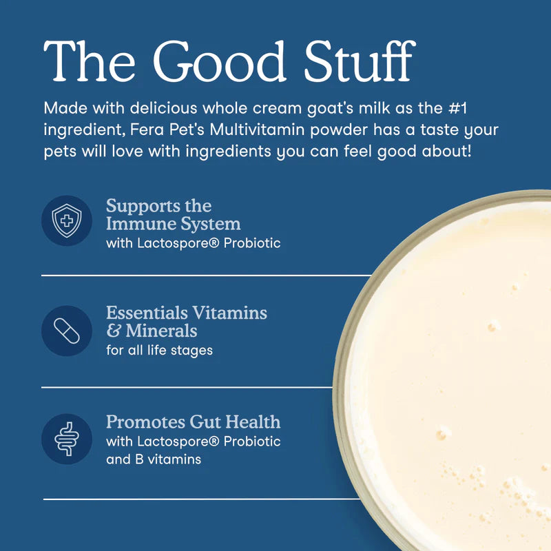 Fera Pets Multivitamin Goat Milk Topper For Dogs & Cats