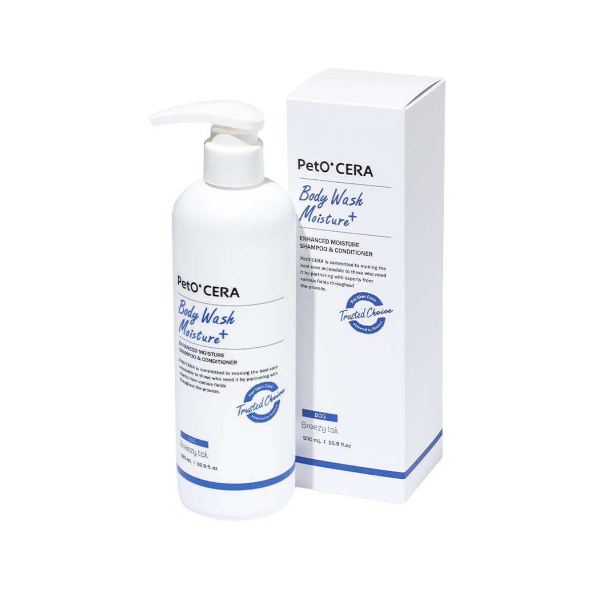 PetO'CERA Body Wash Moisture Plus against a white background.