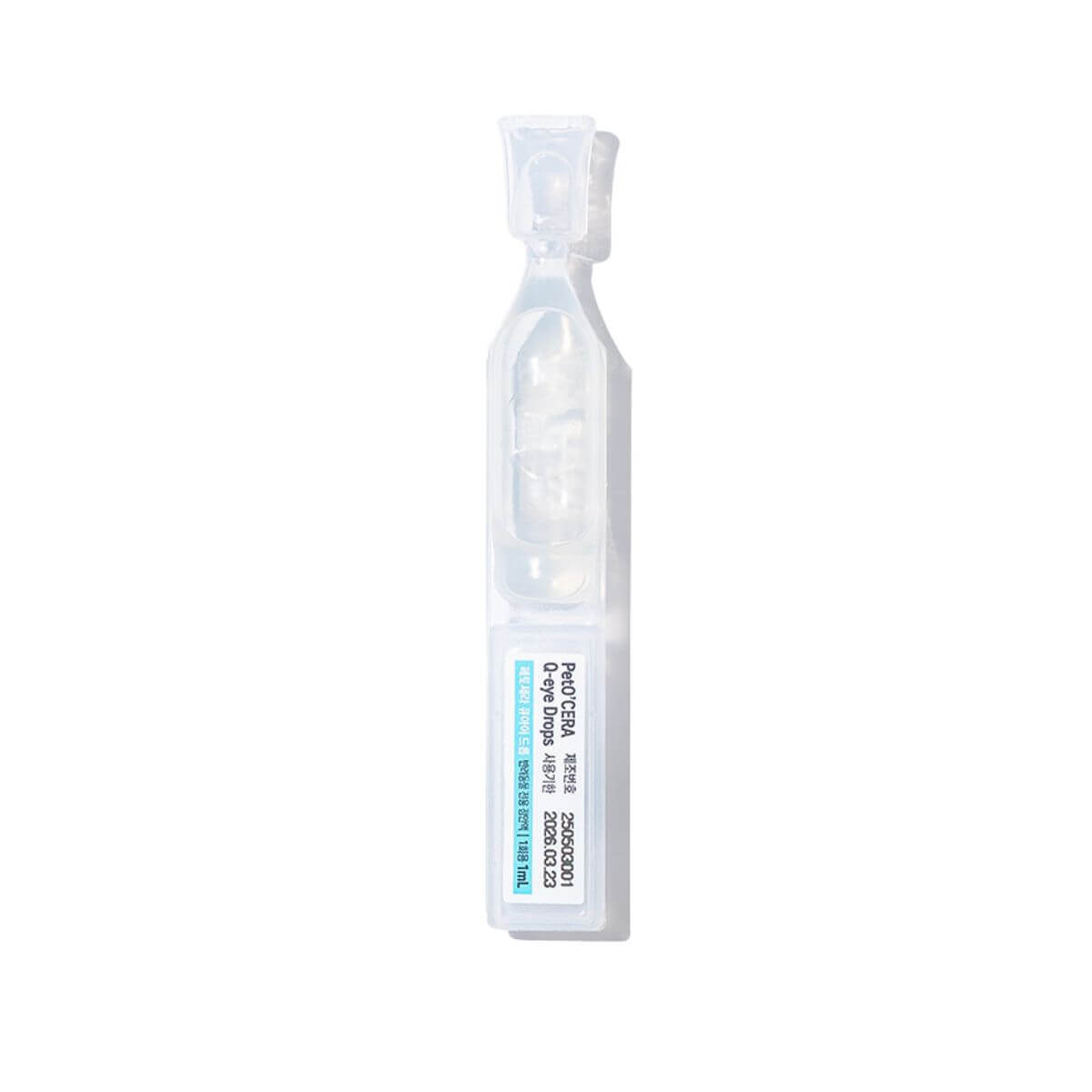 PetO'Cera Q Eye Drops against a white background.