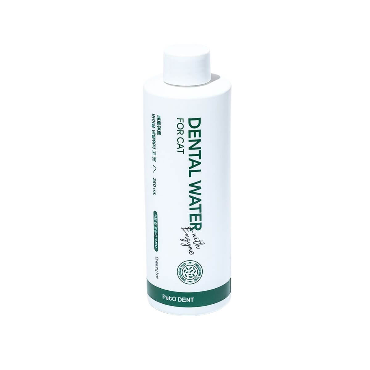 PetO'DENT Biome Dental Water for Cats against a white background.