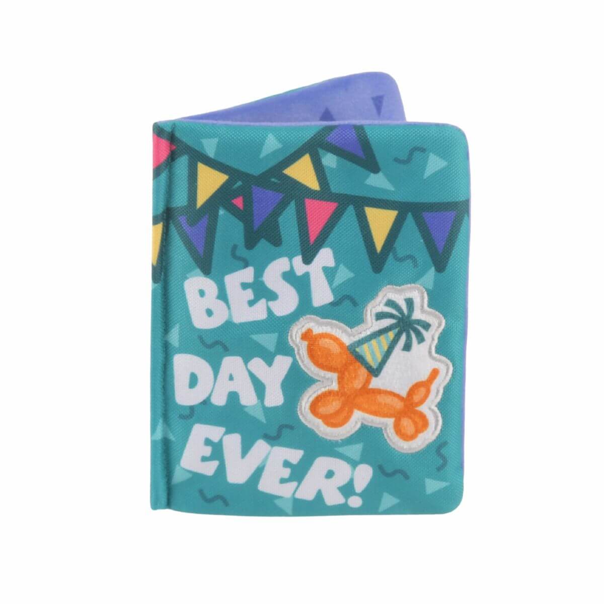 PLAY Party Animal birthday wishes against a white background.