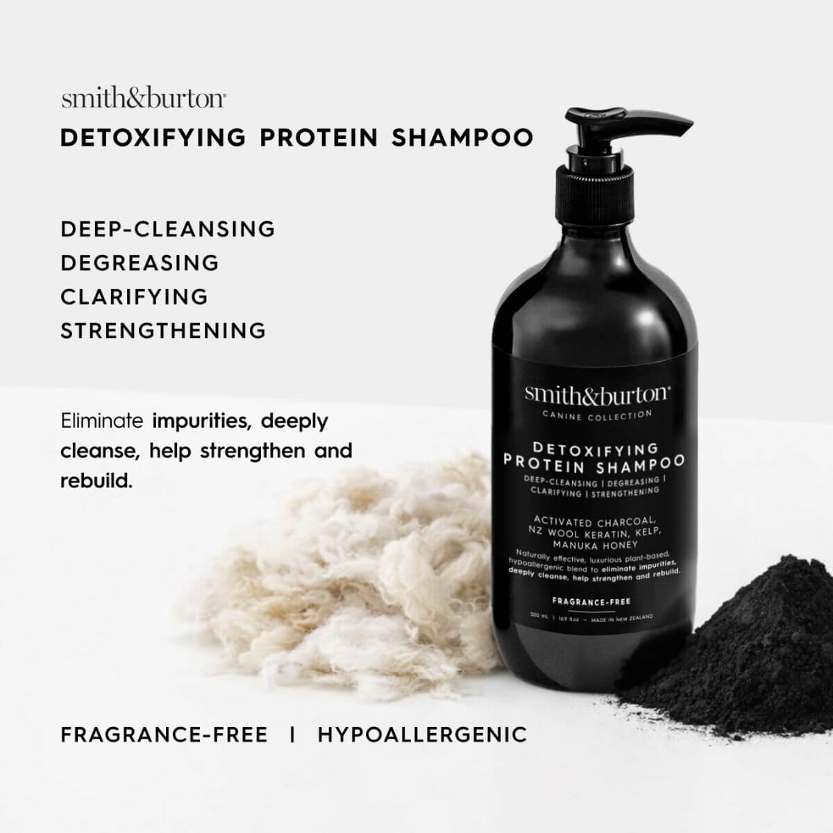 smith&burton detoxifying protein shampoo infographic.