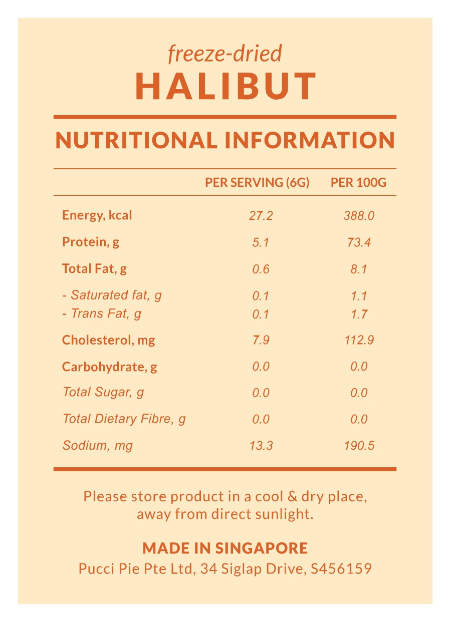 Taki Freeze-dried Halibut Treats (Value Pack)