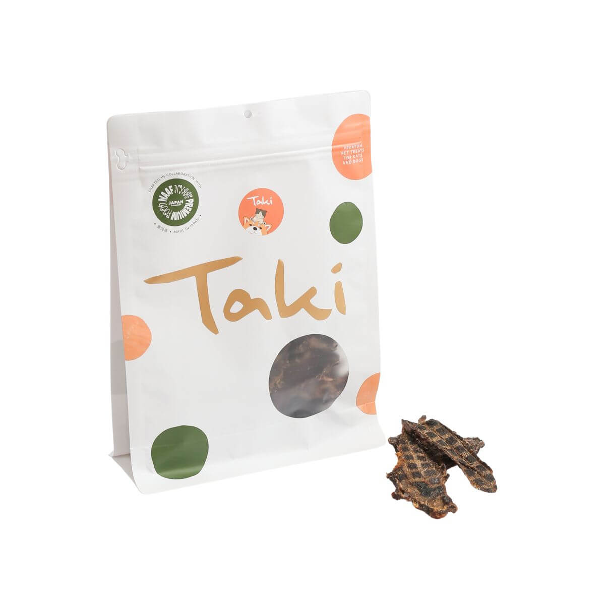 taki pets x naaf horse lean meat akami against a white background.