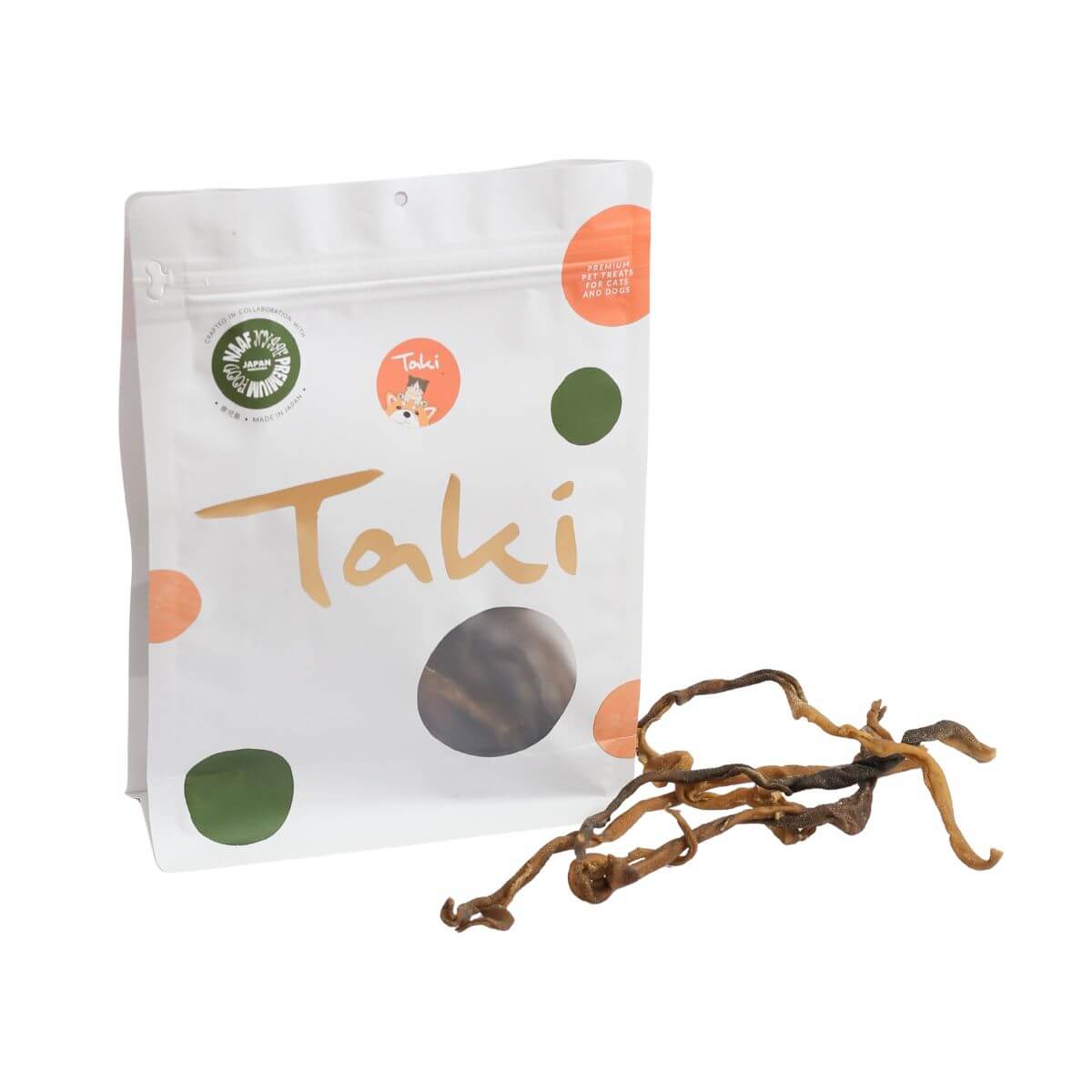 taki pets naaf wagyu stomach tripe against a white background.