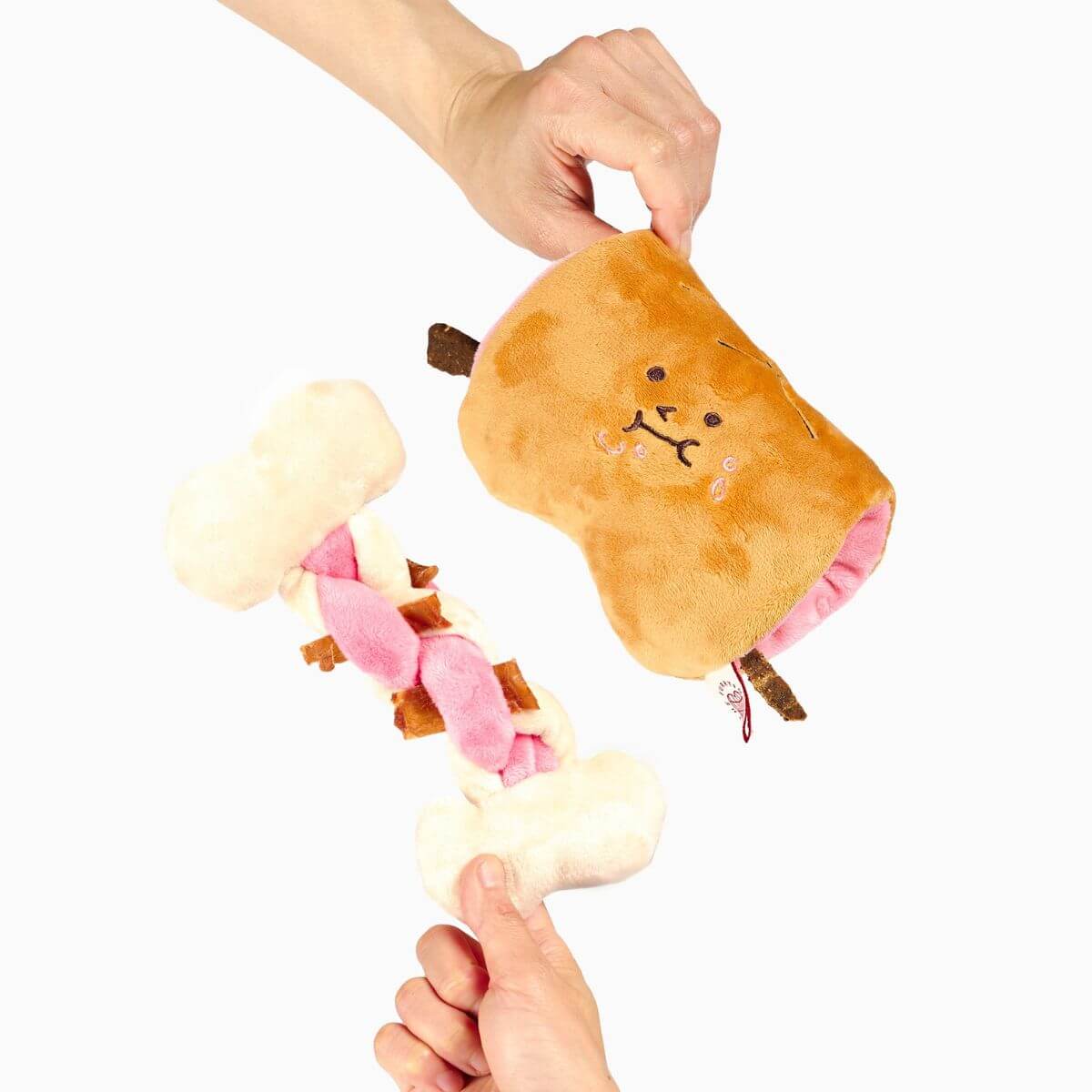 the furryfolks bone appetit nosework toy against a white background.