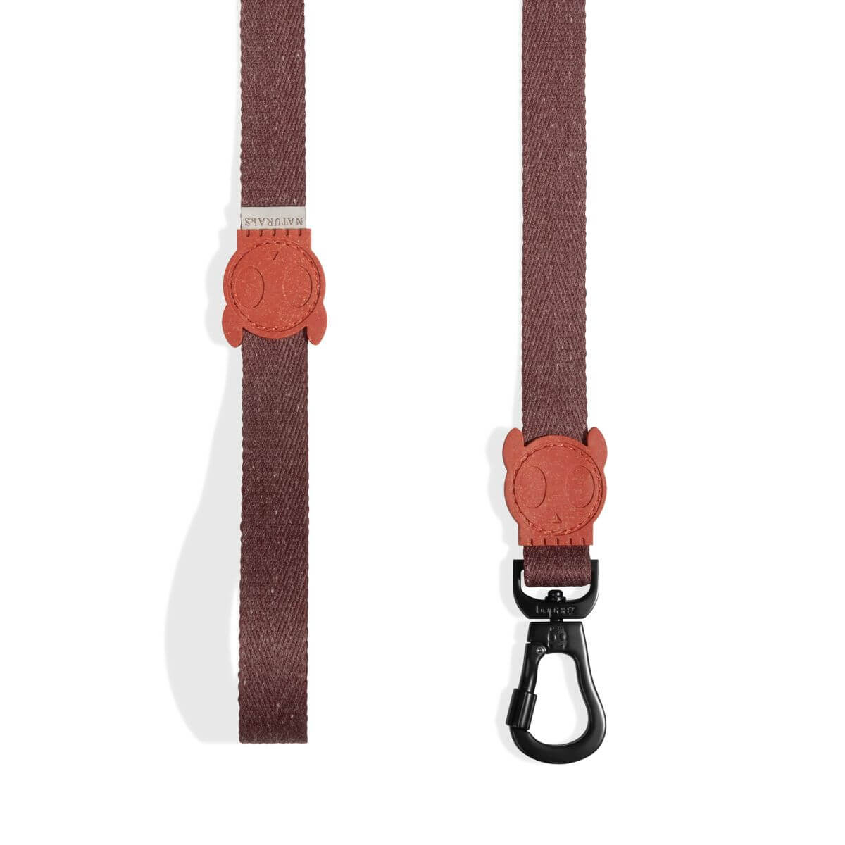 Zee.Dog Leash Naturals Cocoa against a white background.
