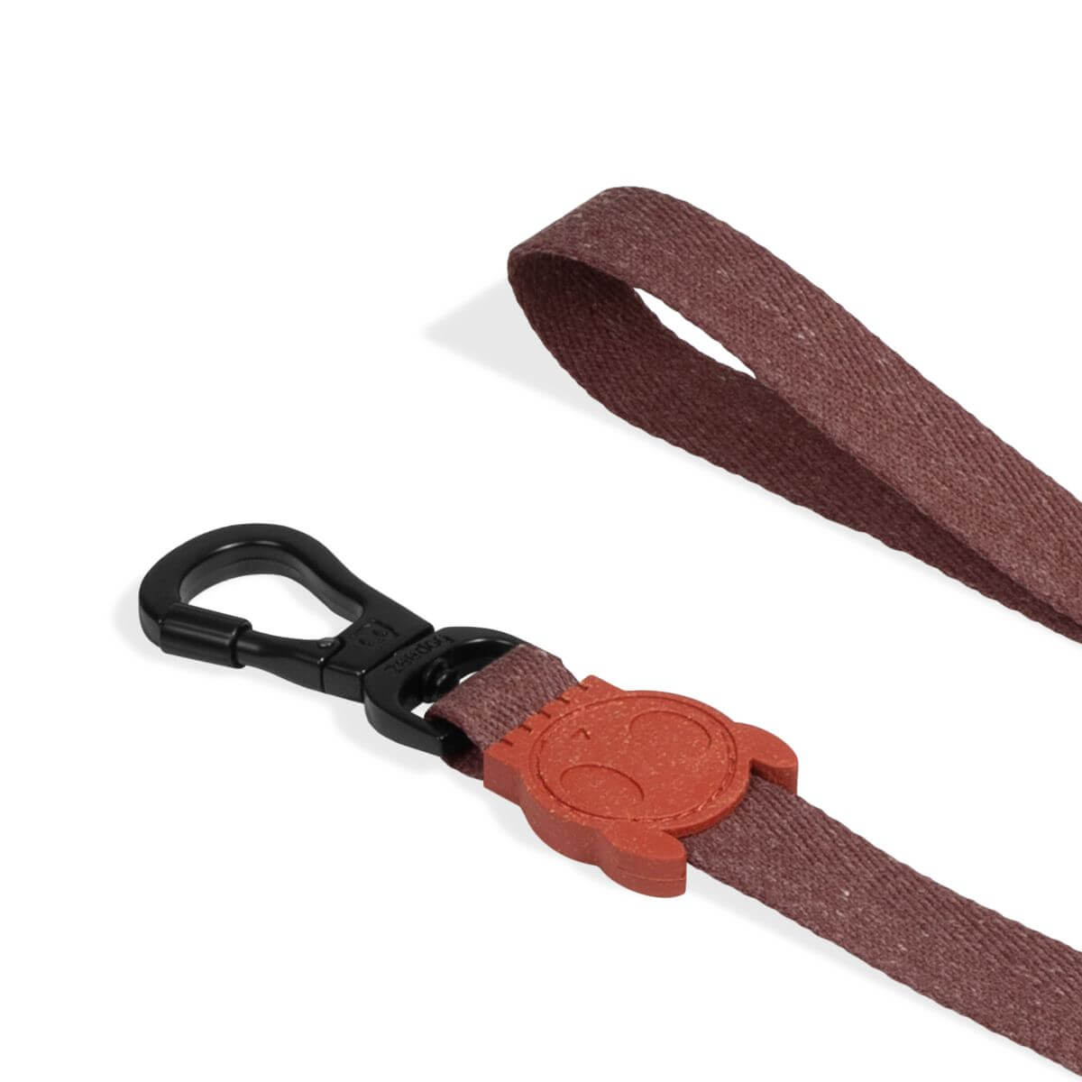 Zee.Dog Leash Naturals Cocoa against a white background.