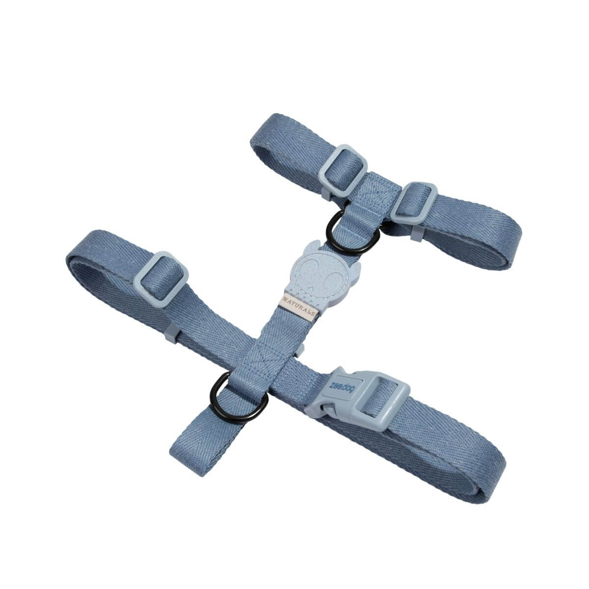 Zee.Dog Naturals H Harness Marine against a white background.