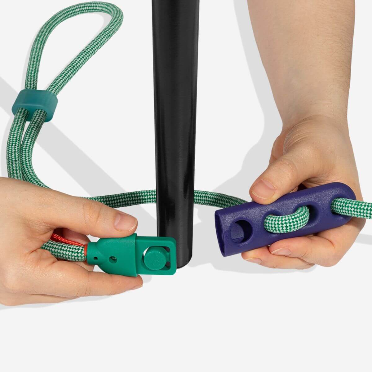 Zee.Dog Velvet Vibes Hands Free Rope Leash | Vert