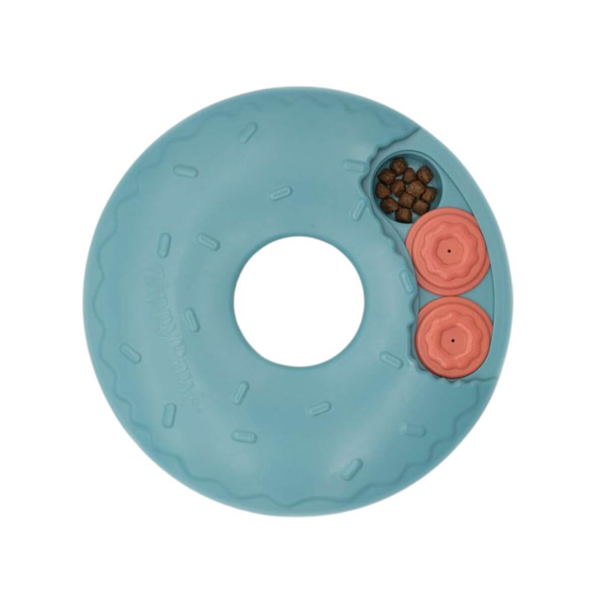 ZippyPaws Smarty Paws Puzzler Donut Slider against a white background.
