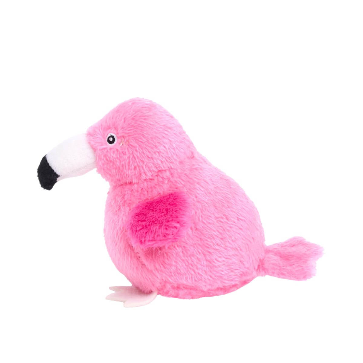 ZippyPaws Tuff Birdiez Flamingo against a white background