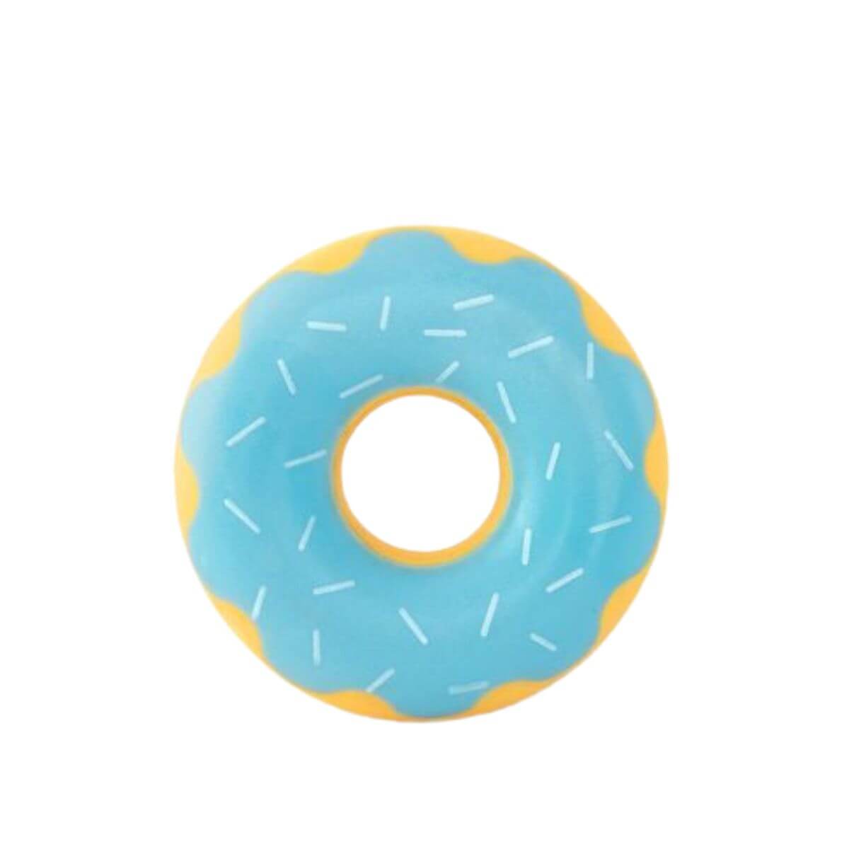 ZippyPaws Tuff Donutz Blueberry against a white background.