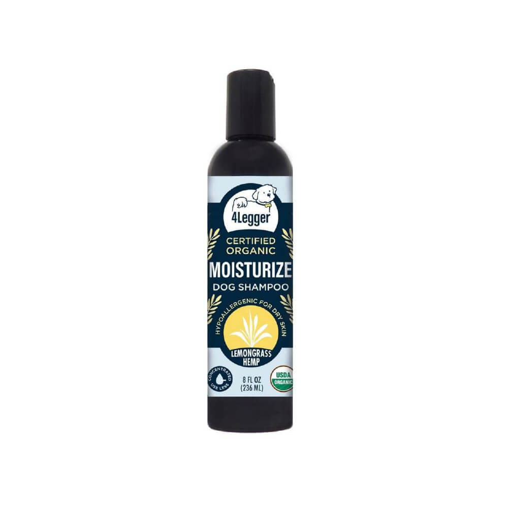 4-Legger USDA Certified Organic Moisturising Shampoo 16oz | Lemongrass Hemp