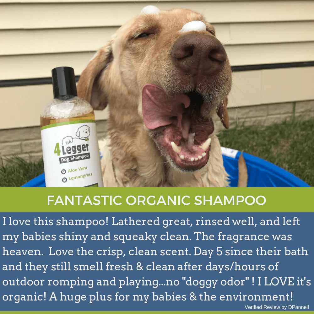 4-Legger Organic Lemongrass and Aloe Hypoallergenic Shampoo