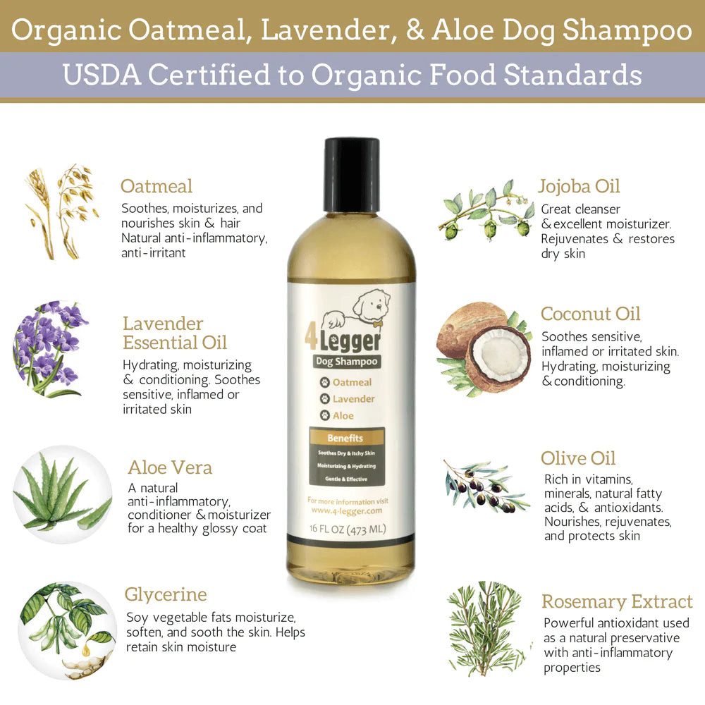 4-Legger Organic Oatmeal with Lavender Shampoo